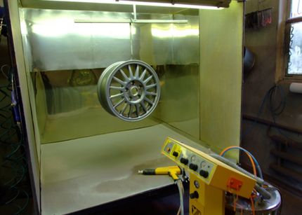 Порошковая покраска автомобильных дисков: необходимое оборудование и технология процесса